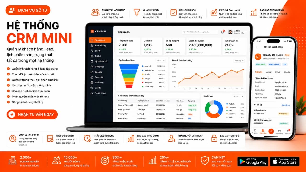 Hệ Thống CRM Mini