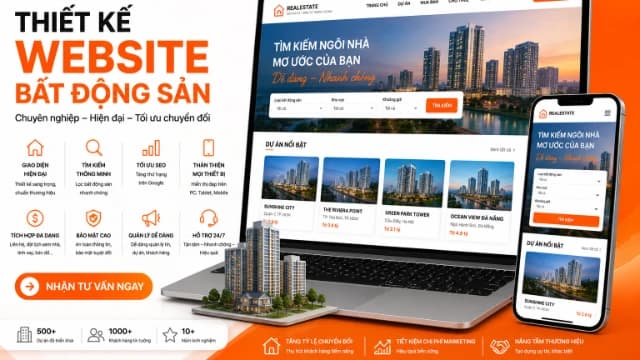 Thiết kế Website Bất Động Sản