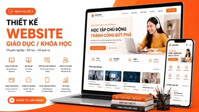 Thiết kế Website Giáo Dục / Khóa Học