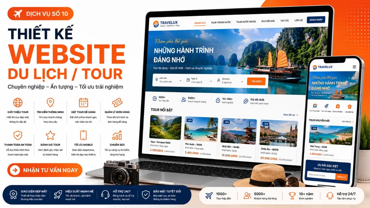 Thiết kế Website Du Lịch / Tour