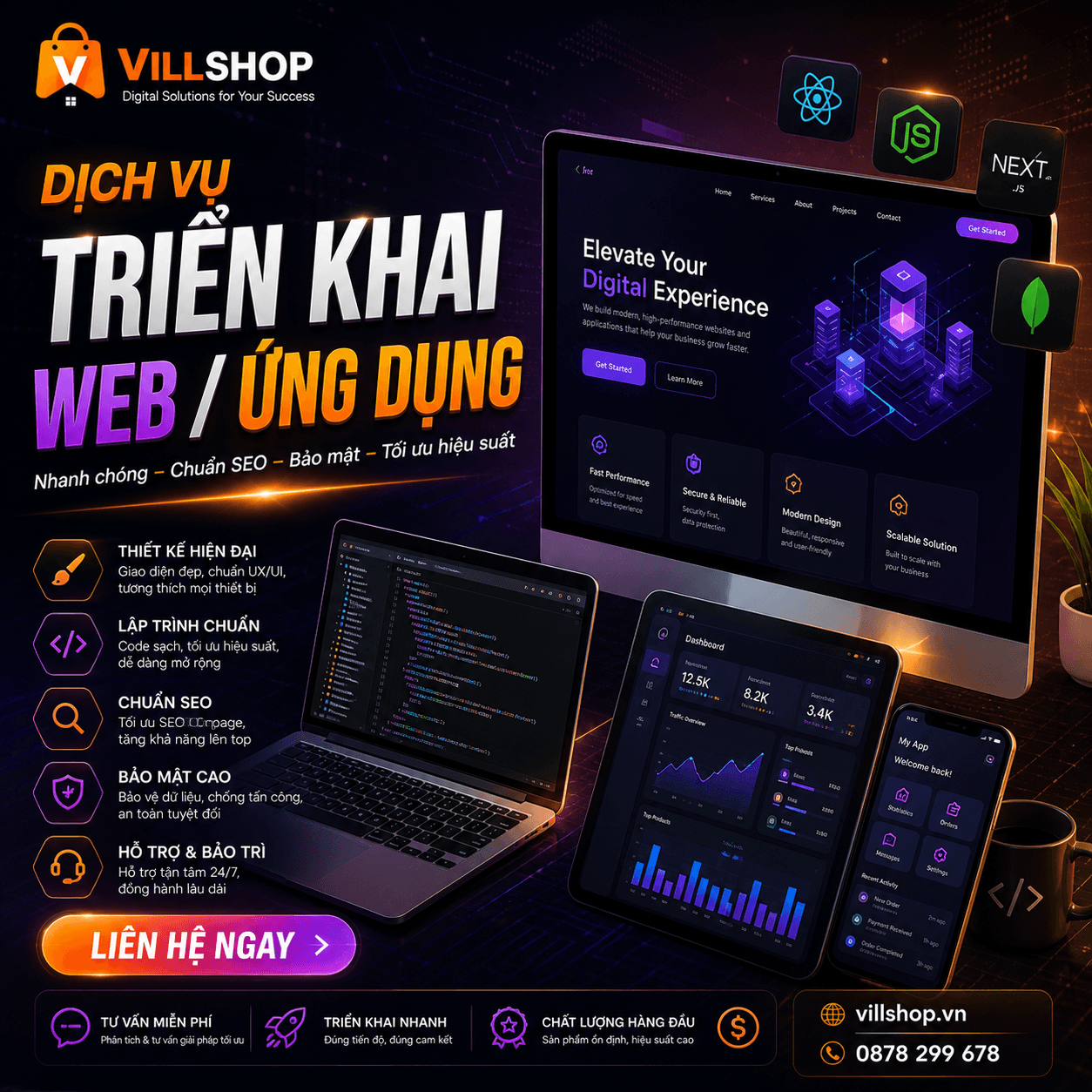 Triển khai website giới thiệu